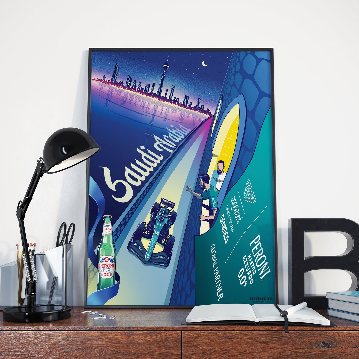 Saudi Arabia 2023 Aston Martin F1 Poster image 0