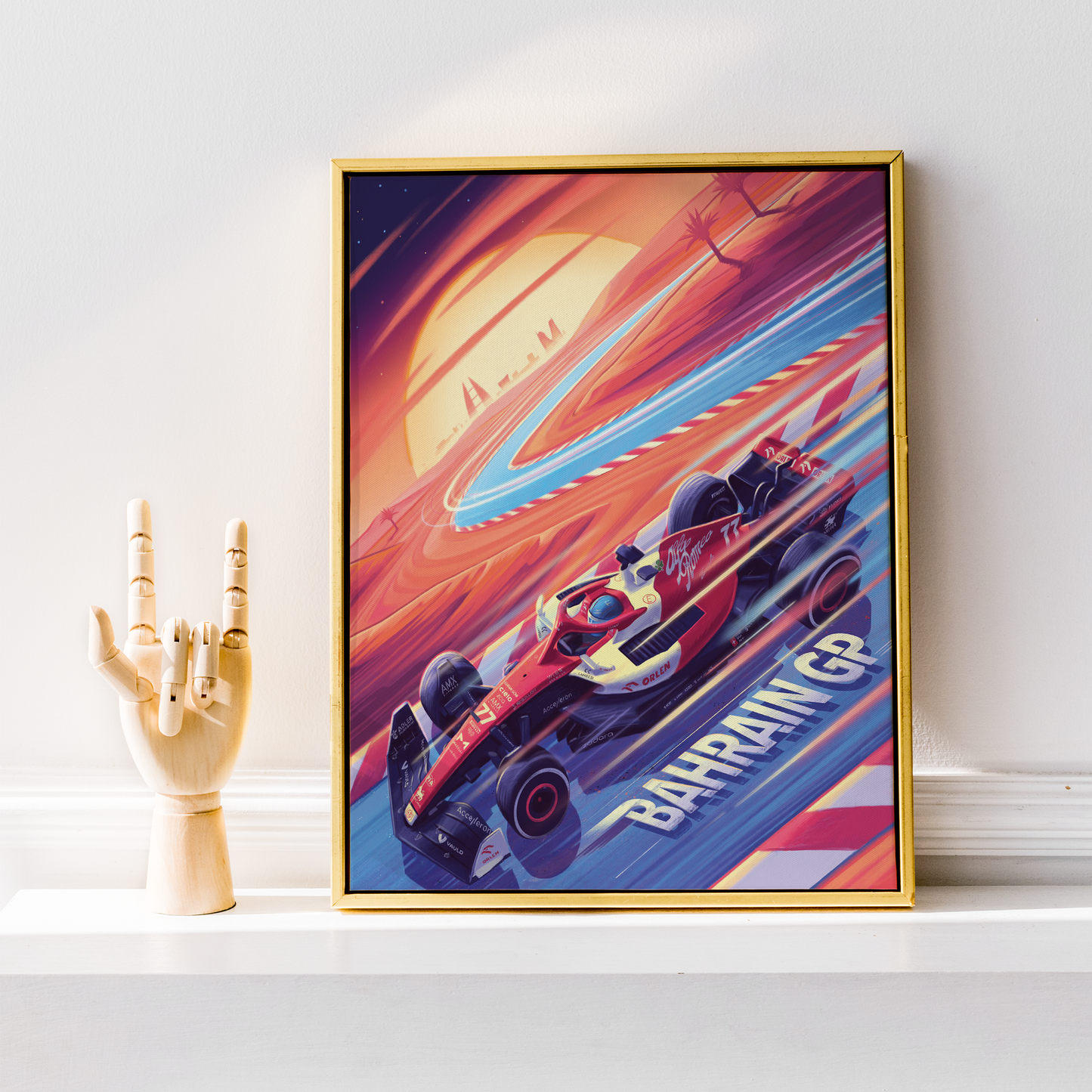 Bahrain 2022 Alfa Romeo F1 Poster