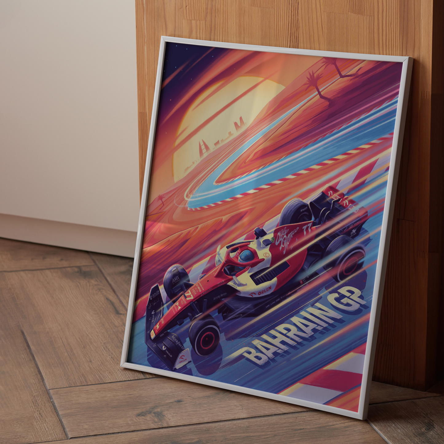 Bahrain 2022 Alfa Romeo F1 Poster