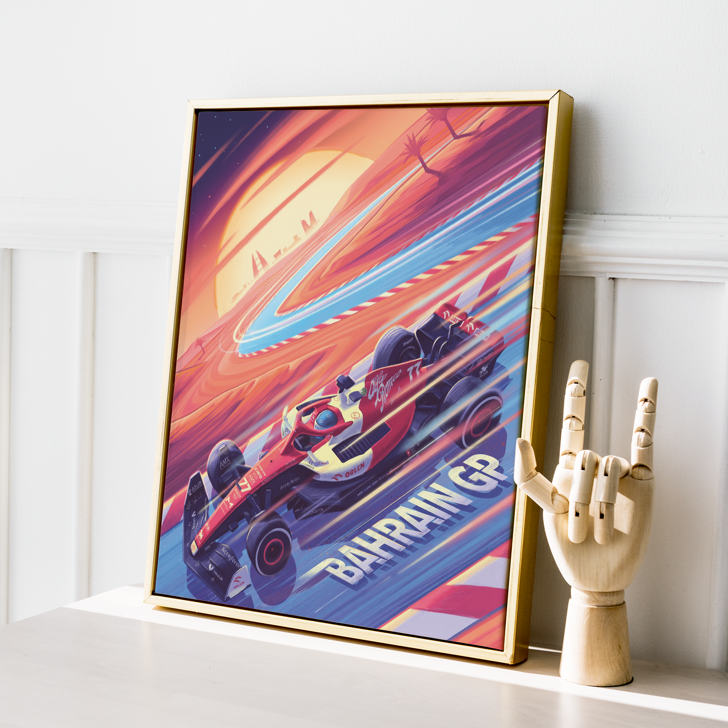 Bahrain 2022 Alfa Romeo F1 Poster