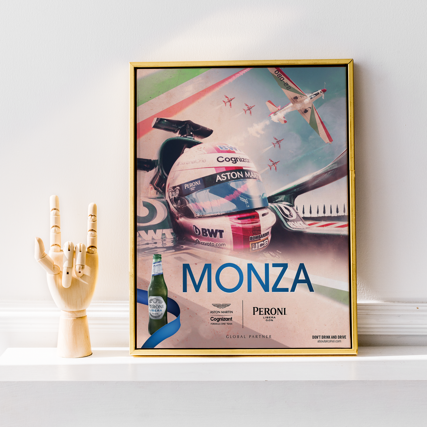 Italy 2021 Aston Martin F1 Poster