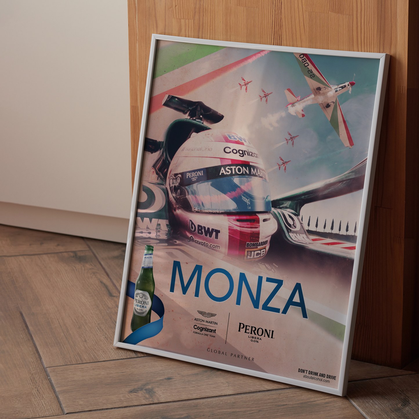 Italy 2021 Aston Martin F1 Poster
