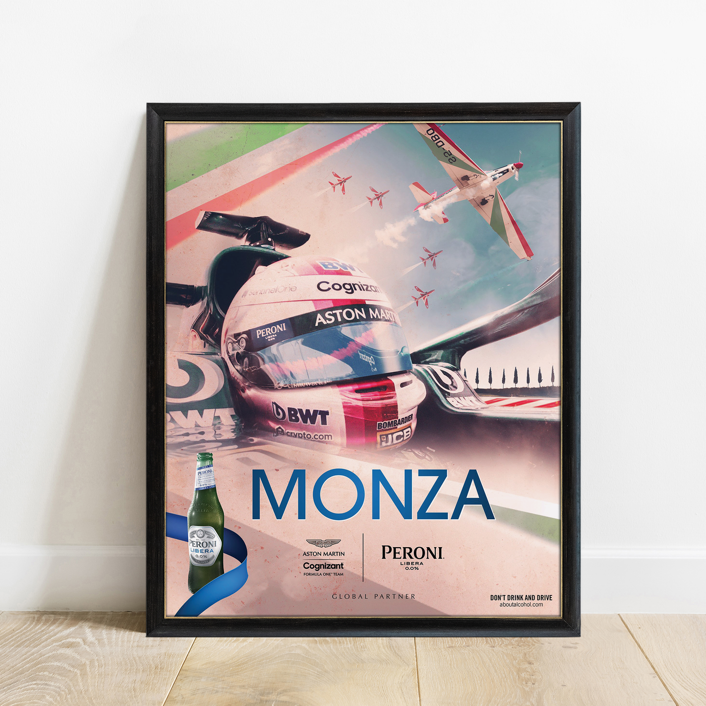 Italy 2021 Aston Martin F1 Poster