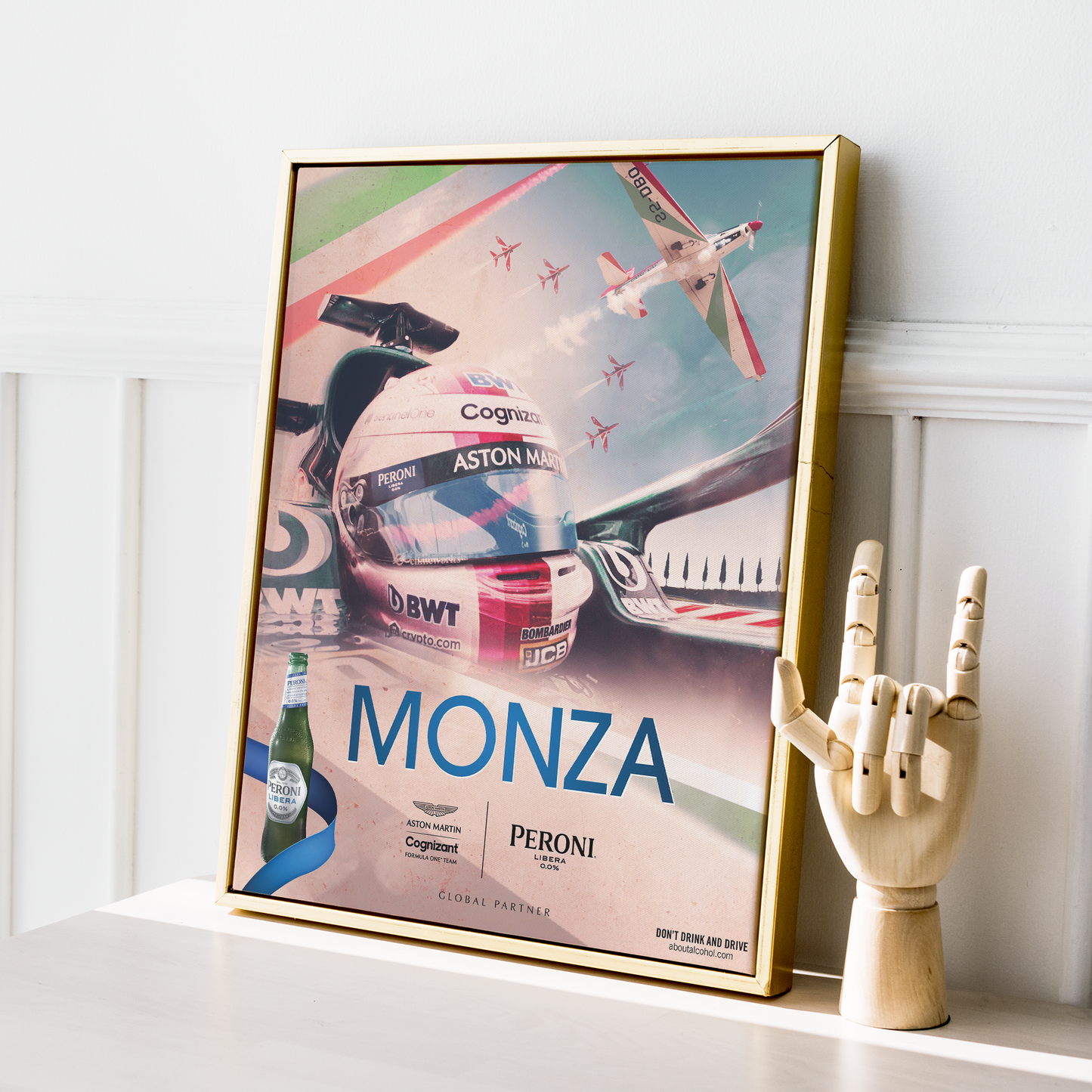 Italy 2021 Aston Martin F1 Poster