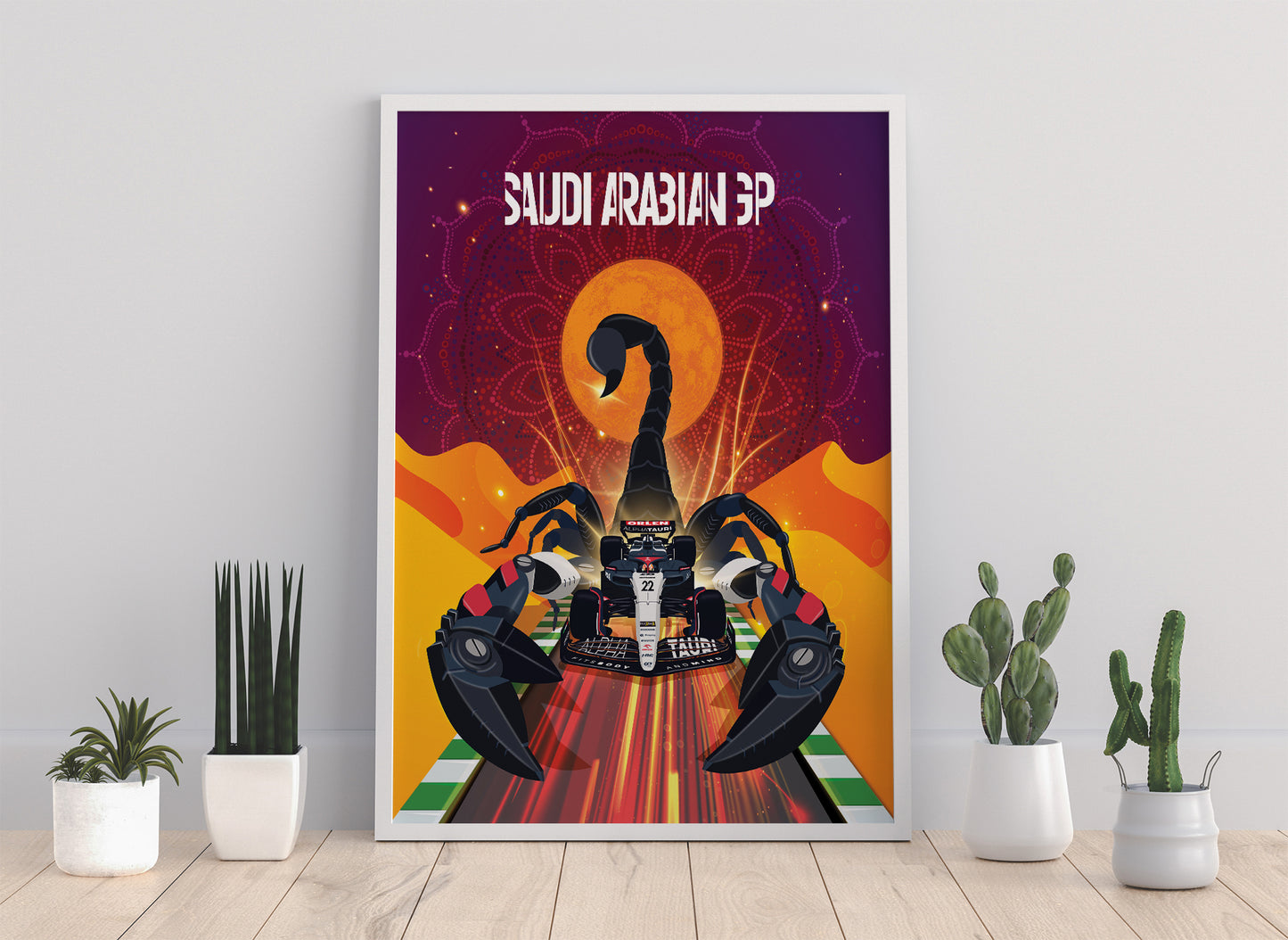 Saudi Arabia 2023 Alpha Tauri F1 Poster