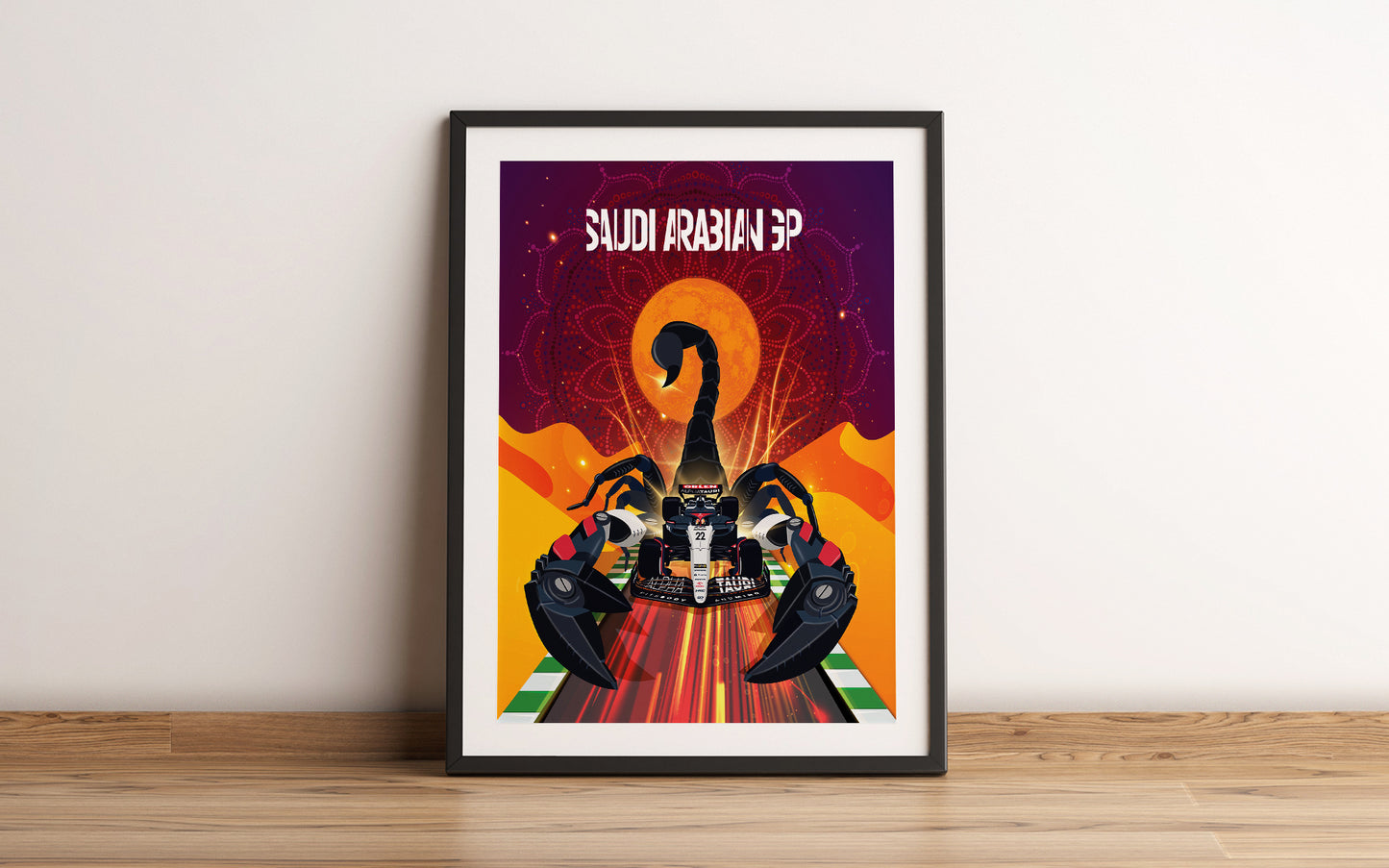Saudi Arabia 2023 Alpha Tauri F1 Poster