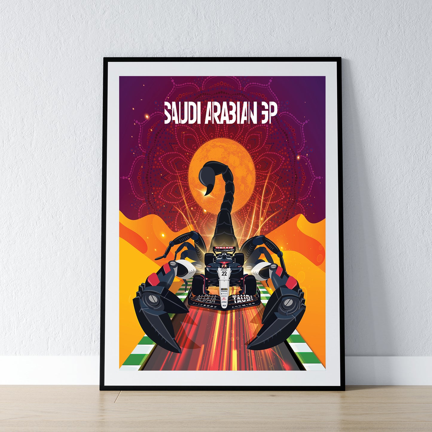 Saudi Arabia 2023 Alpha Tauri F1 Poster