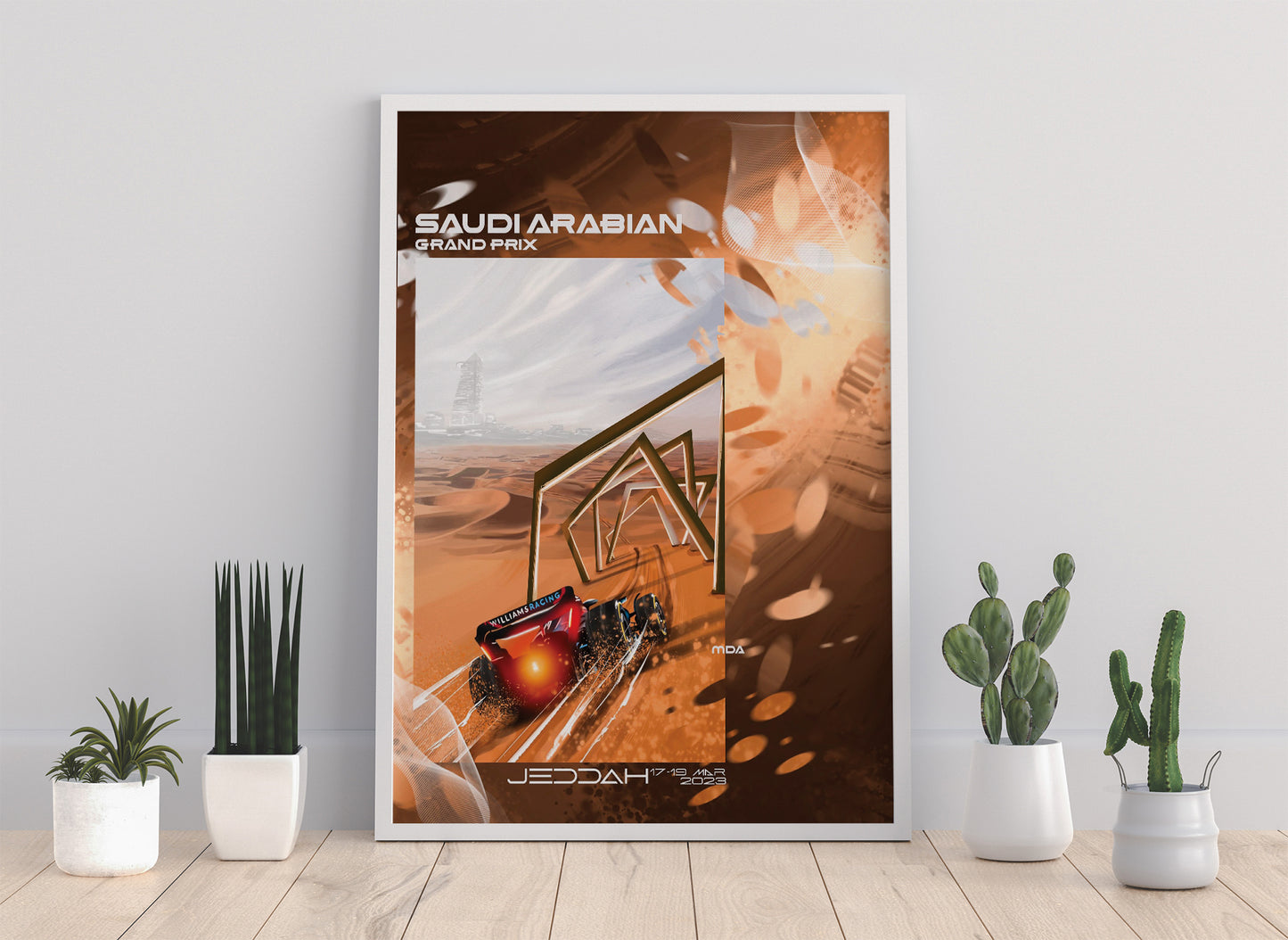Saudi Arabia 2023 Williams F1 Poster