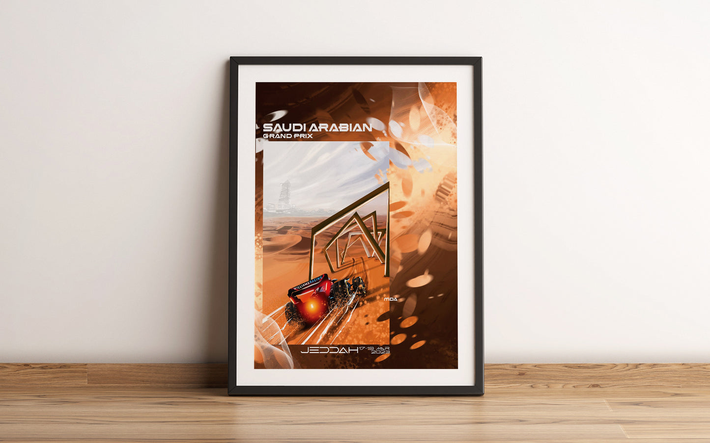 Saudi Arabia 2023 Williams F1 Poster