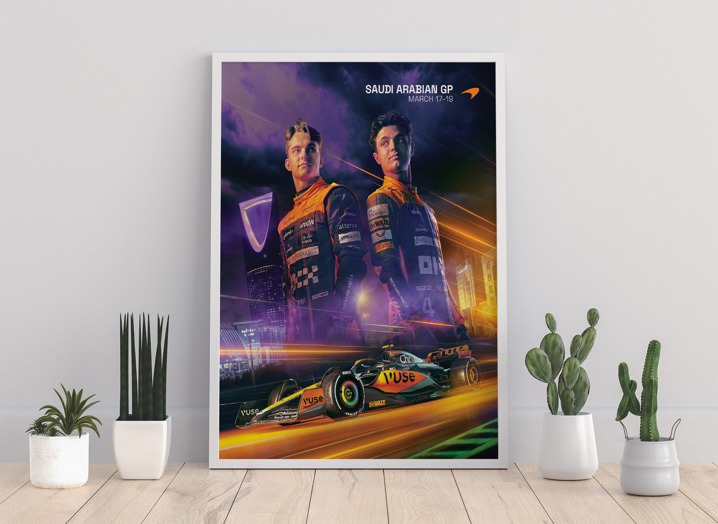 Saudi Arabia 2023 McLaren F1 Poster