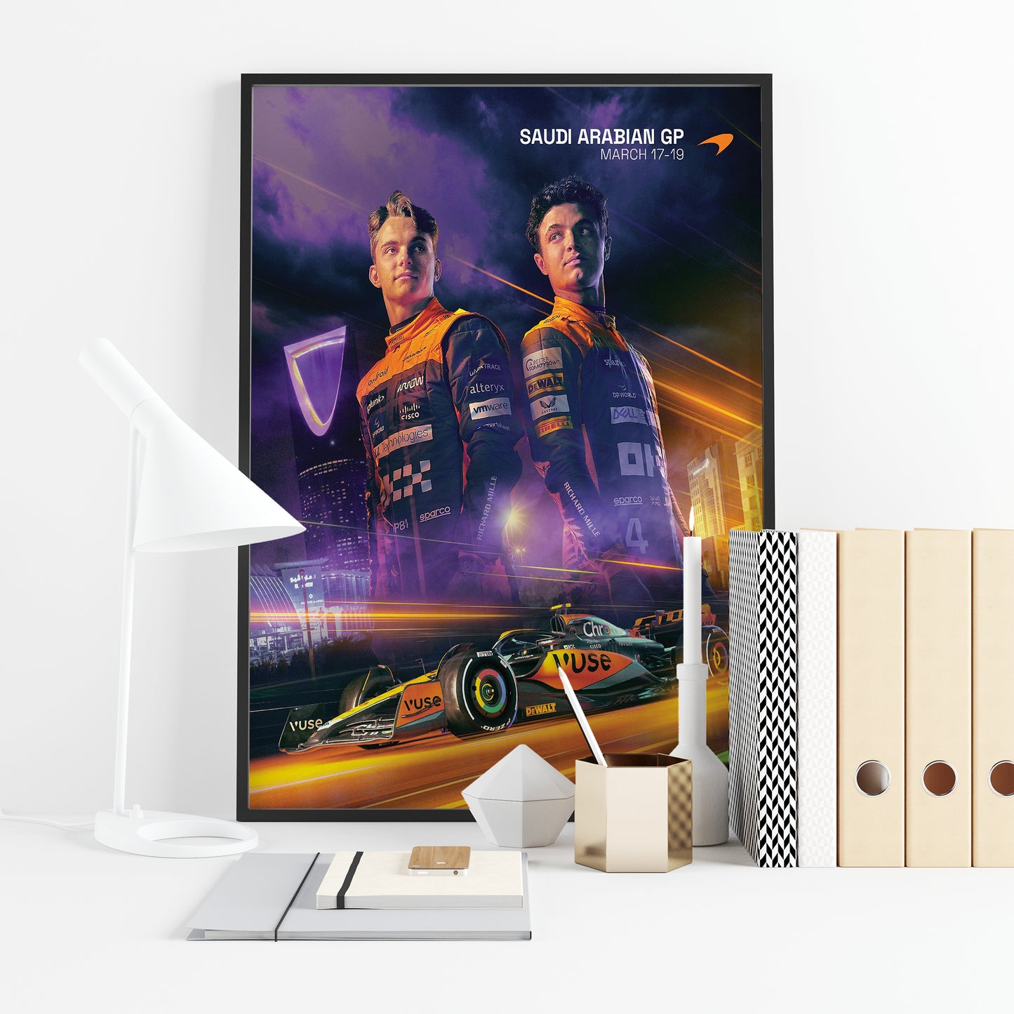 Saudi Arabia 2023 McLaren F1 Poster