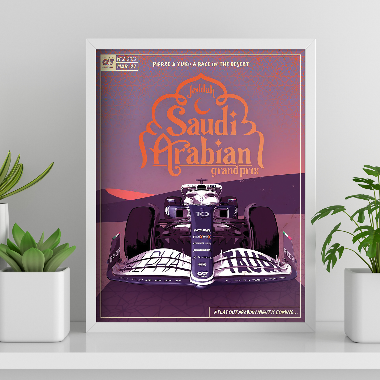 Saudi Arabia 2022 Alpha Tauri F1 Poster image 0