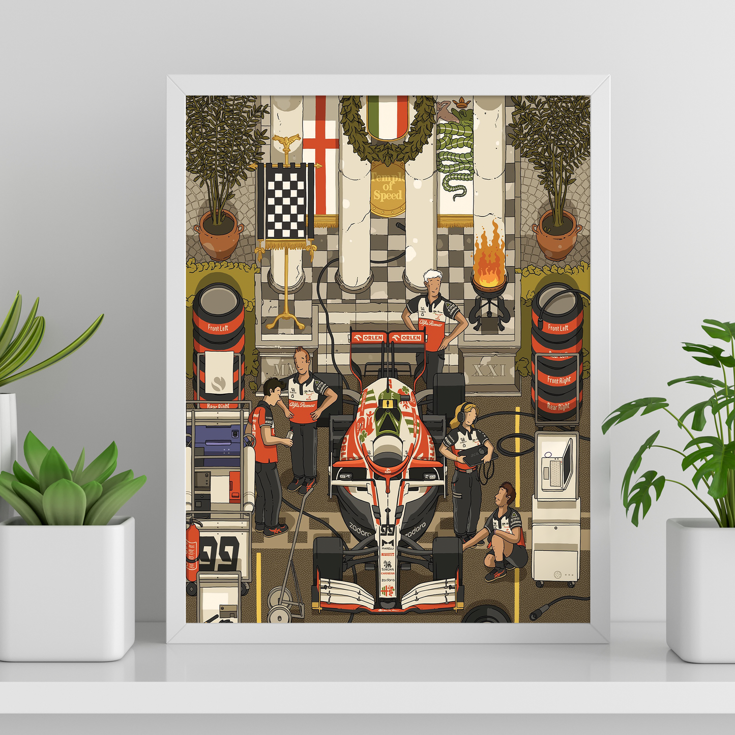 Italy 2021 Alfa Romeo F1 Poster image 0