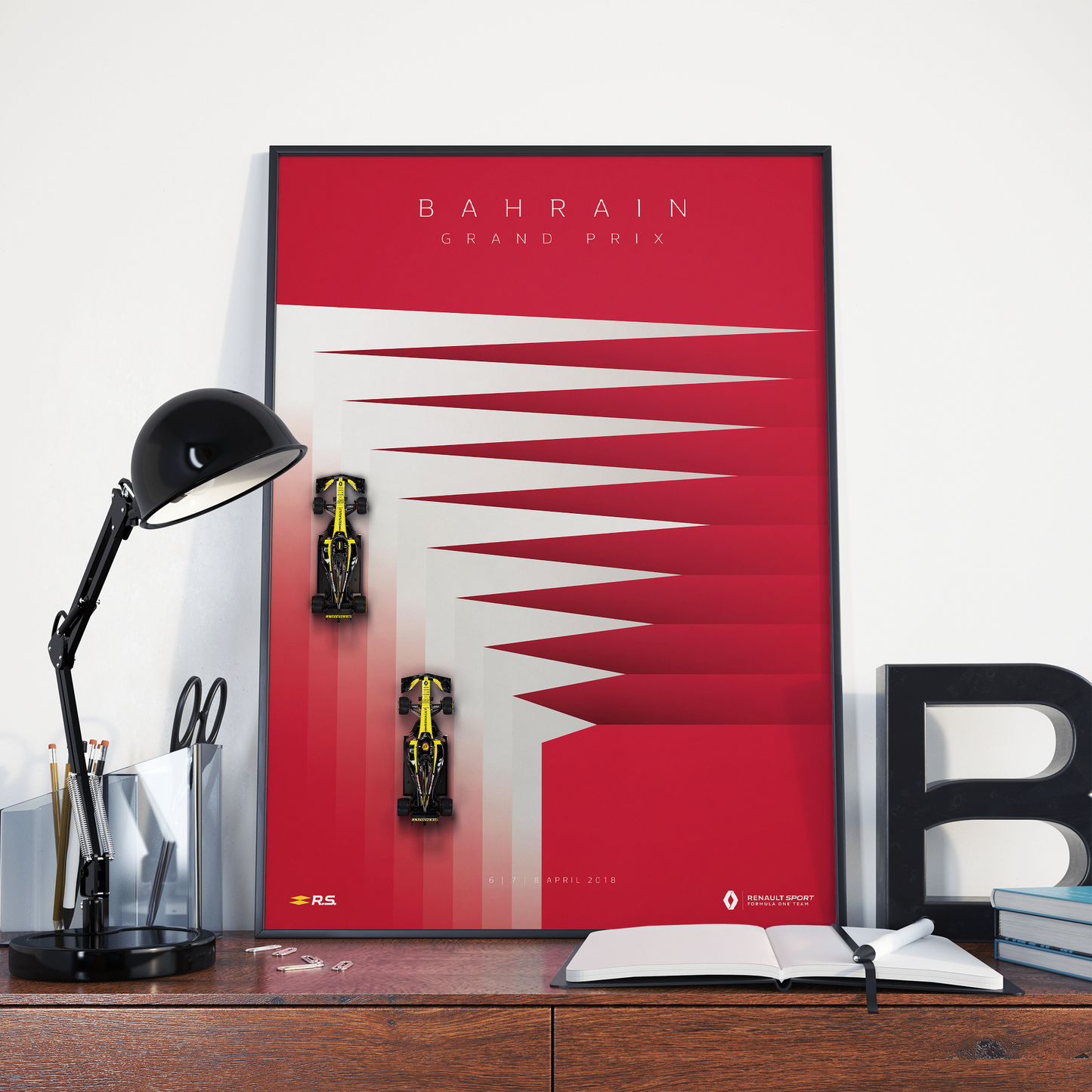 Bahrain 2018 Renault F1 Poster image 0