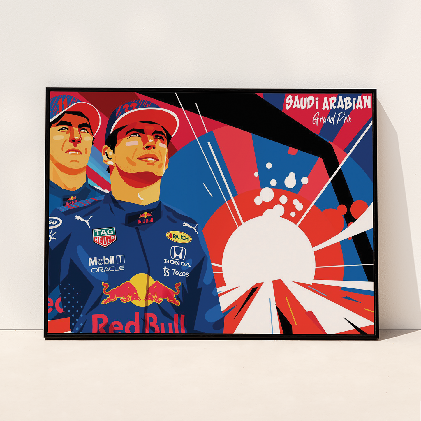 Saudi Arabia 2021 Red Bull F1 Poster