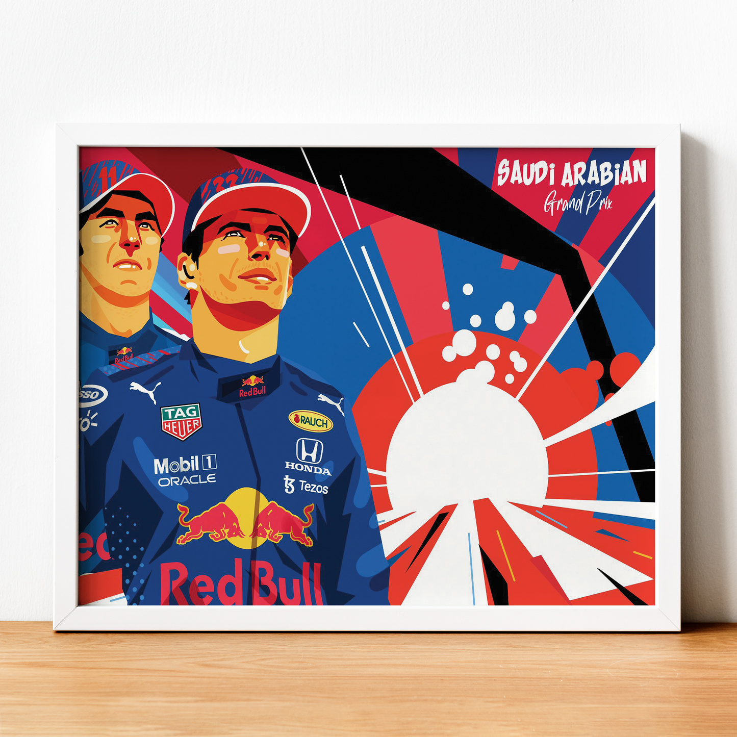 Saudi Arabia 2021 Red Bull F1 Poster