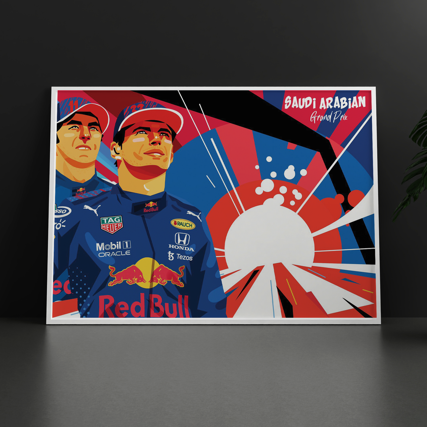 Saudi Arabia 2021 Red Bull F1 Poster