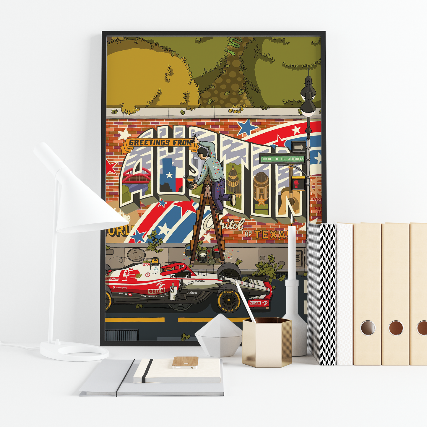 USA 2021 Alfa Romeo F1 Poster