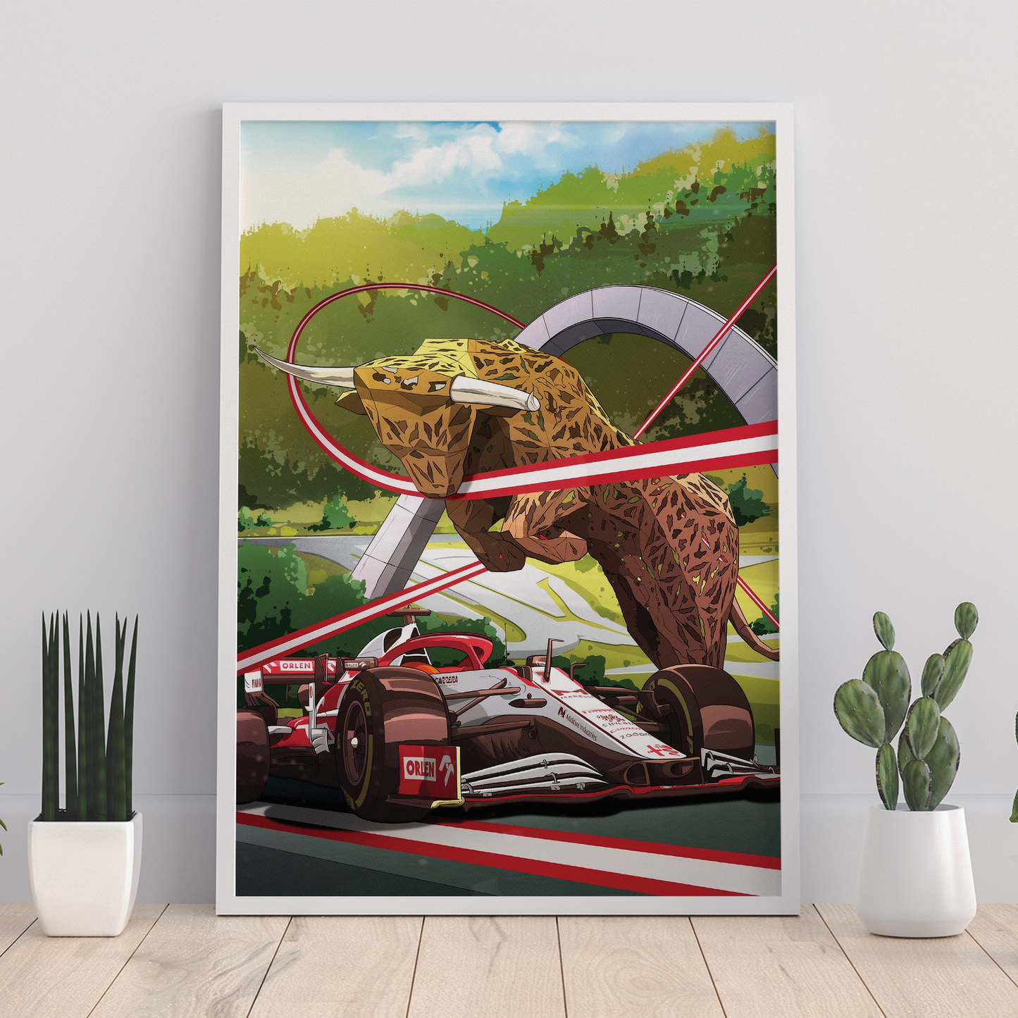 Austria 2021 Alfa Romeo F1 Poster