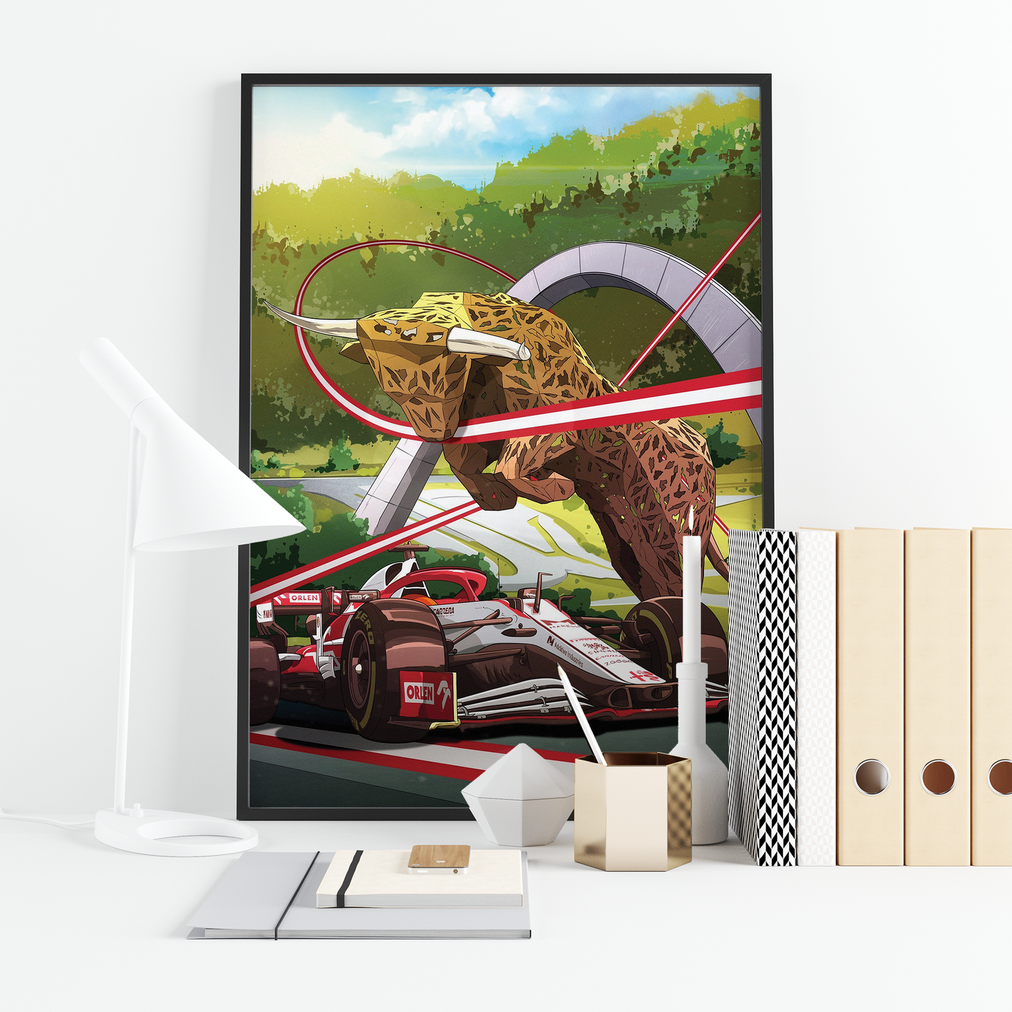 Austria 2021 Alfa Romeo F1 Poster