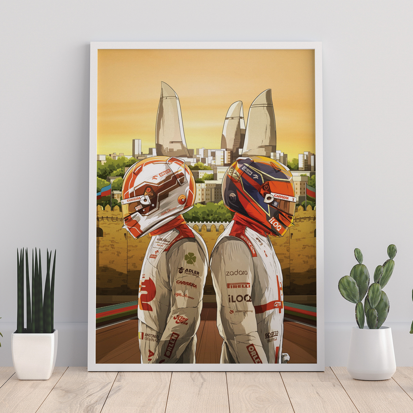 Azerbaijan 2021 Alfa Romeo F1 Poster