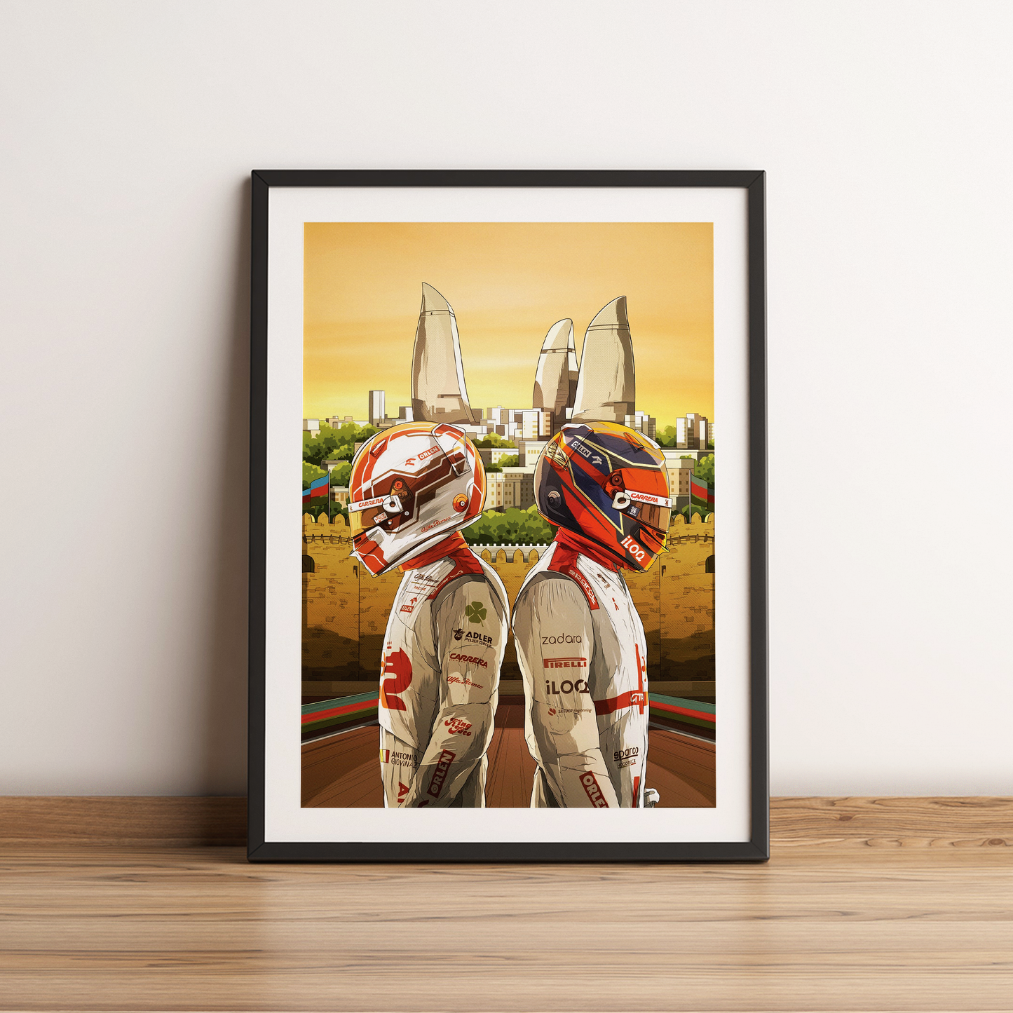Azerbaijan 2021 Alfa Romeo F1 Poster