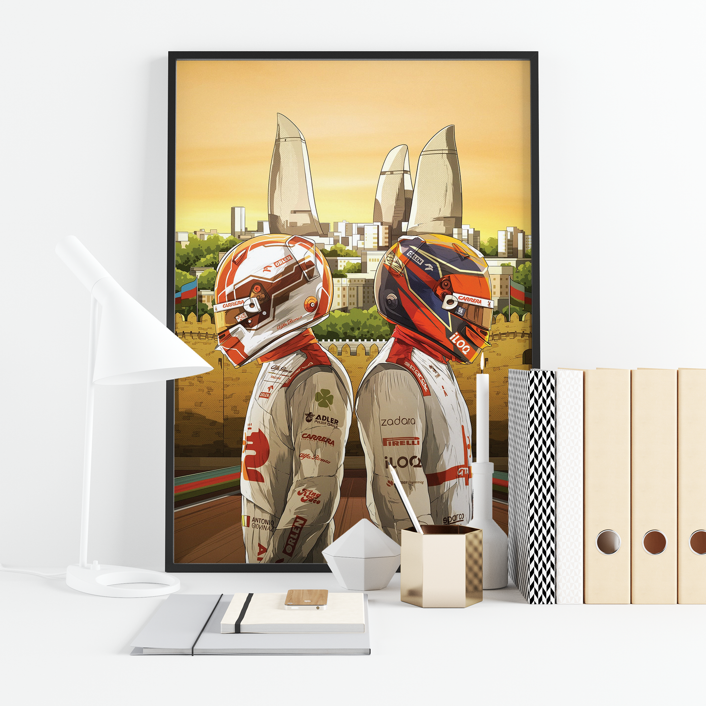 Azerbaijan 2021 Alfa Romeo F1 Poster