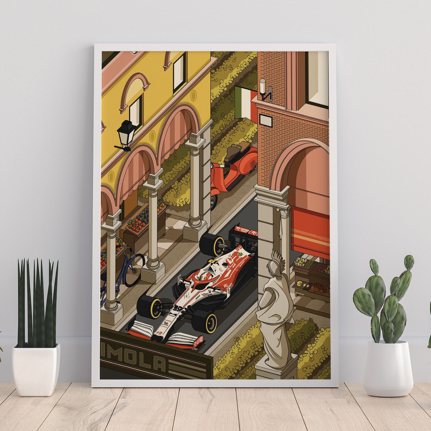 Italy 2021 Alfa Romeo F1 Poster