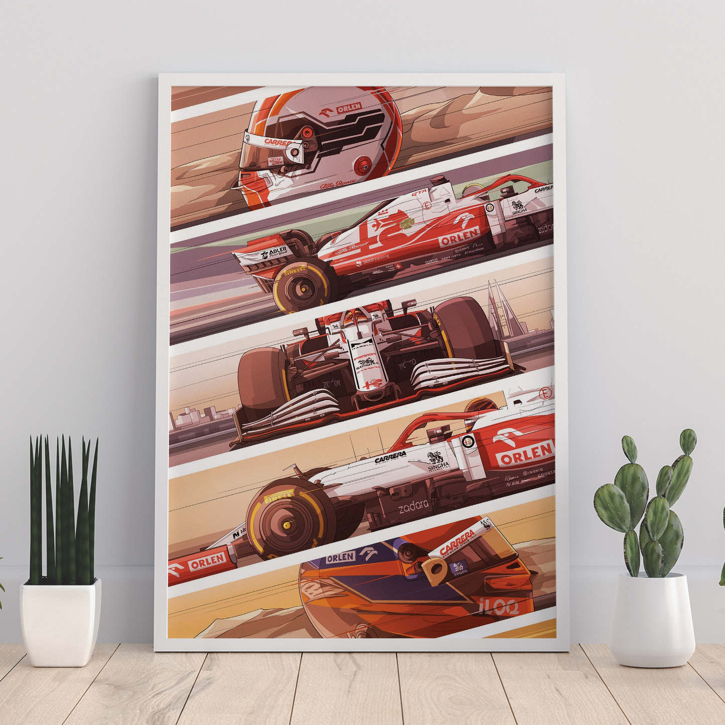 Bahrain 2021 Alfa Romeo F1 Poster