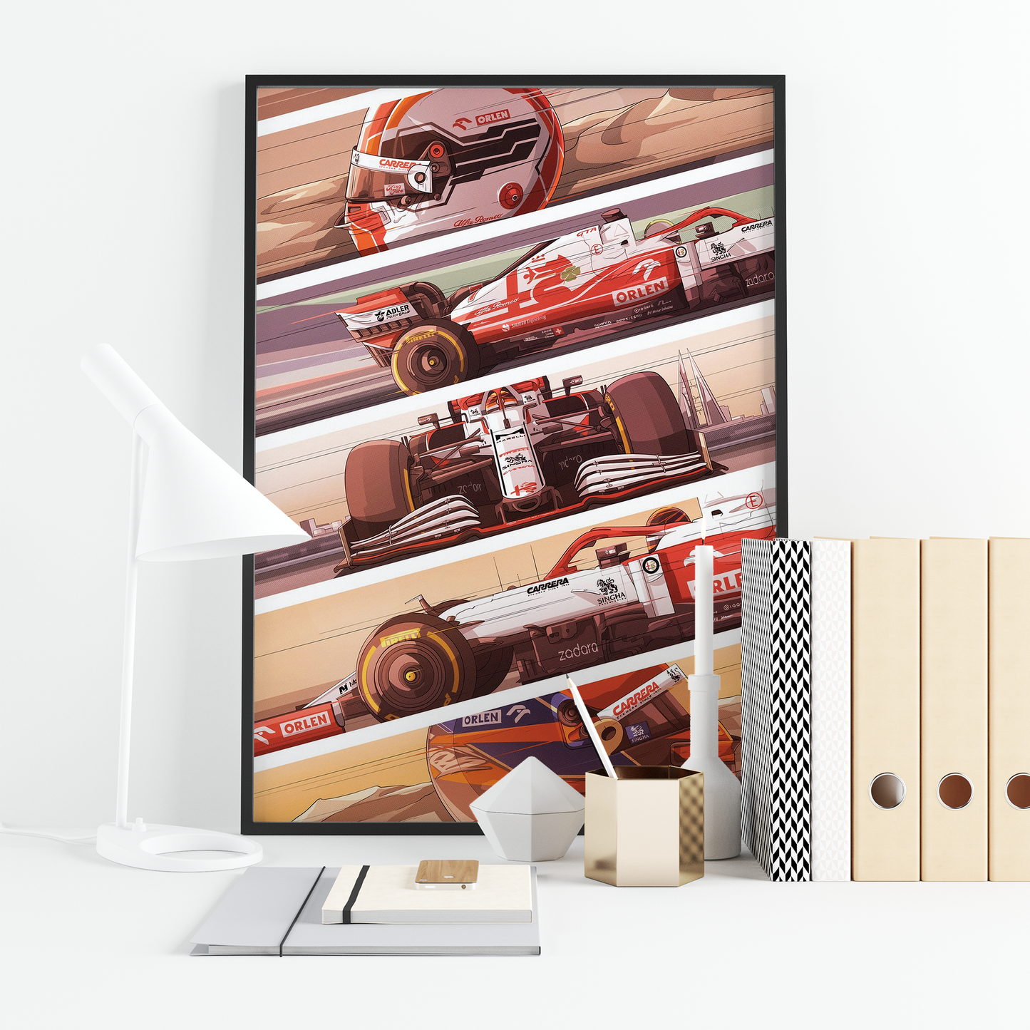 Bahrain 2021 Alfa Romeo F1 Poster