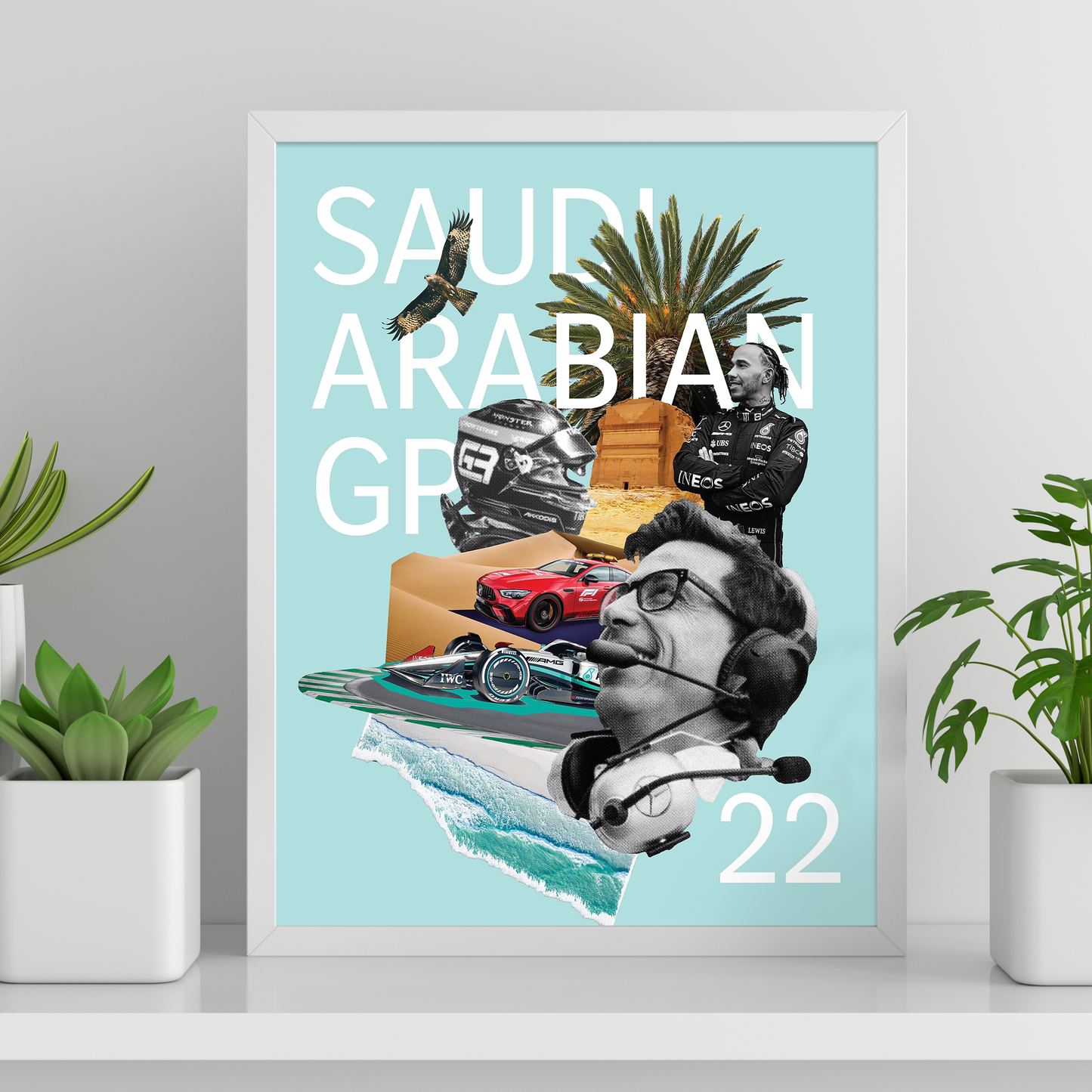 Saudi Arabia 2022 Mercedes F1 Poster image 0