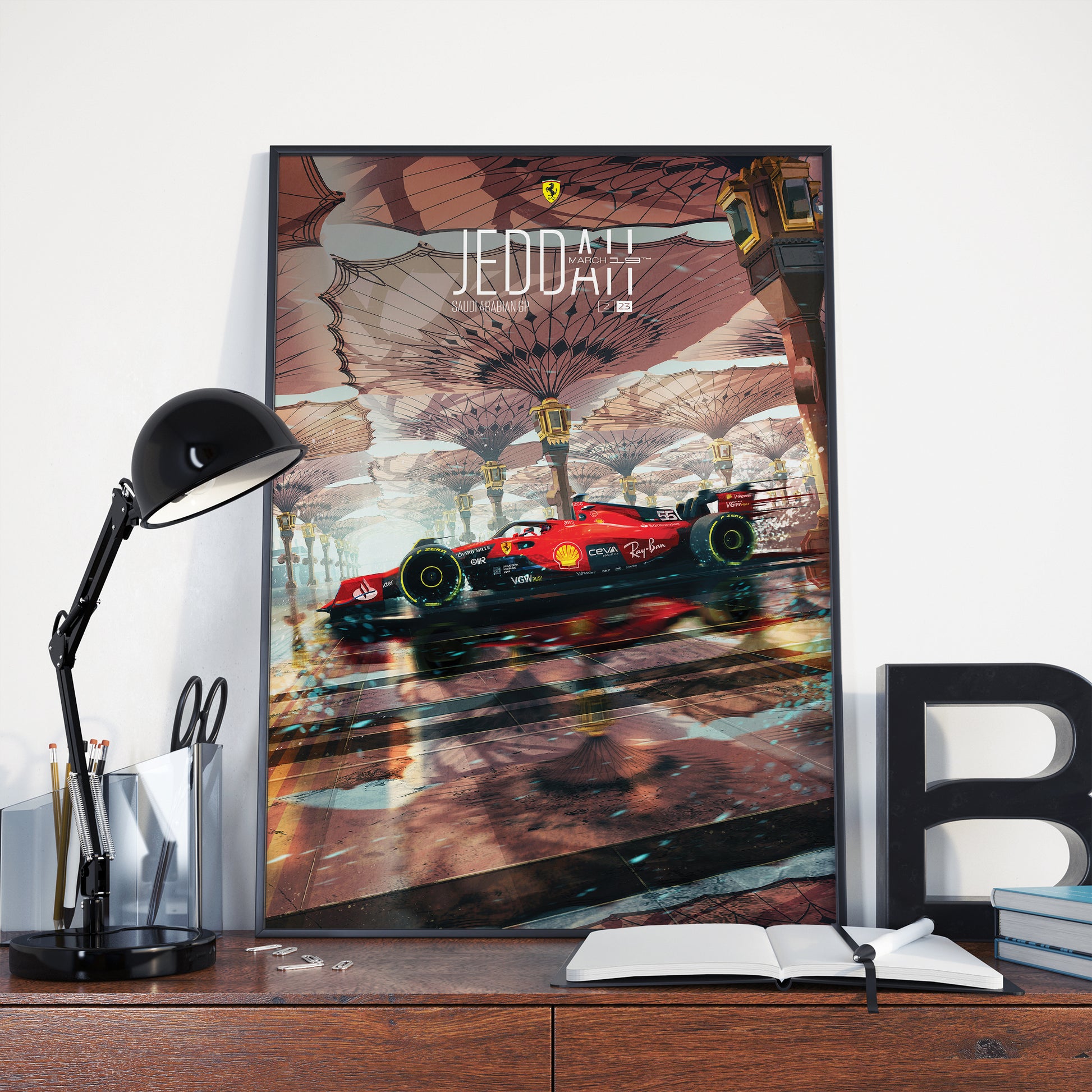 Saudi Arabia 2023 Ferrari F1 Poster image 0