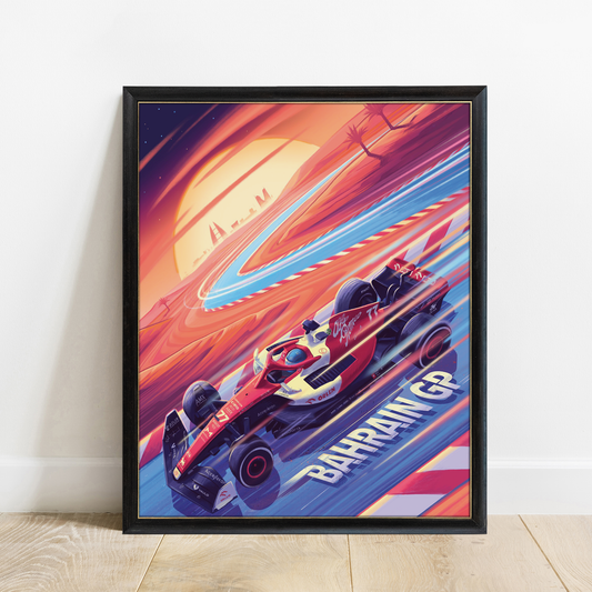 Bahrain 2022 Alfa Romeo F1 Poster