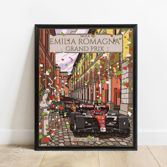 Italy 2022 Alfa Romeo F1 Poster
