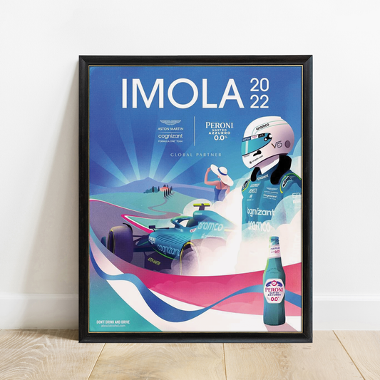 Italy 2022 Aston Martin F1 Poster