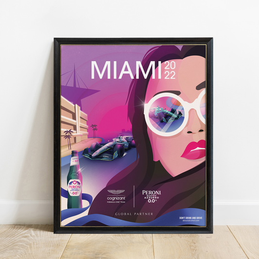 USA 2022 Aston Martin F1 Poster