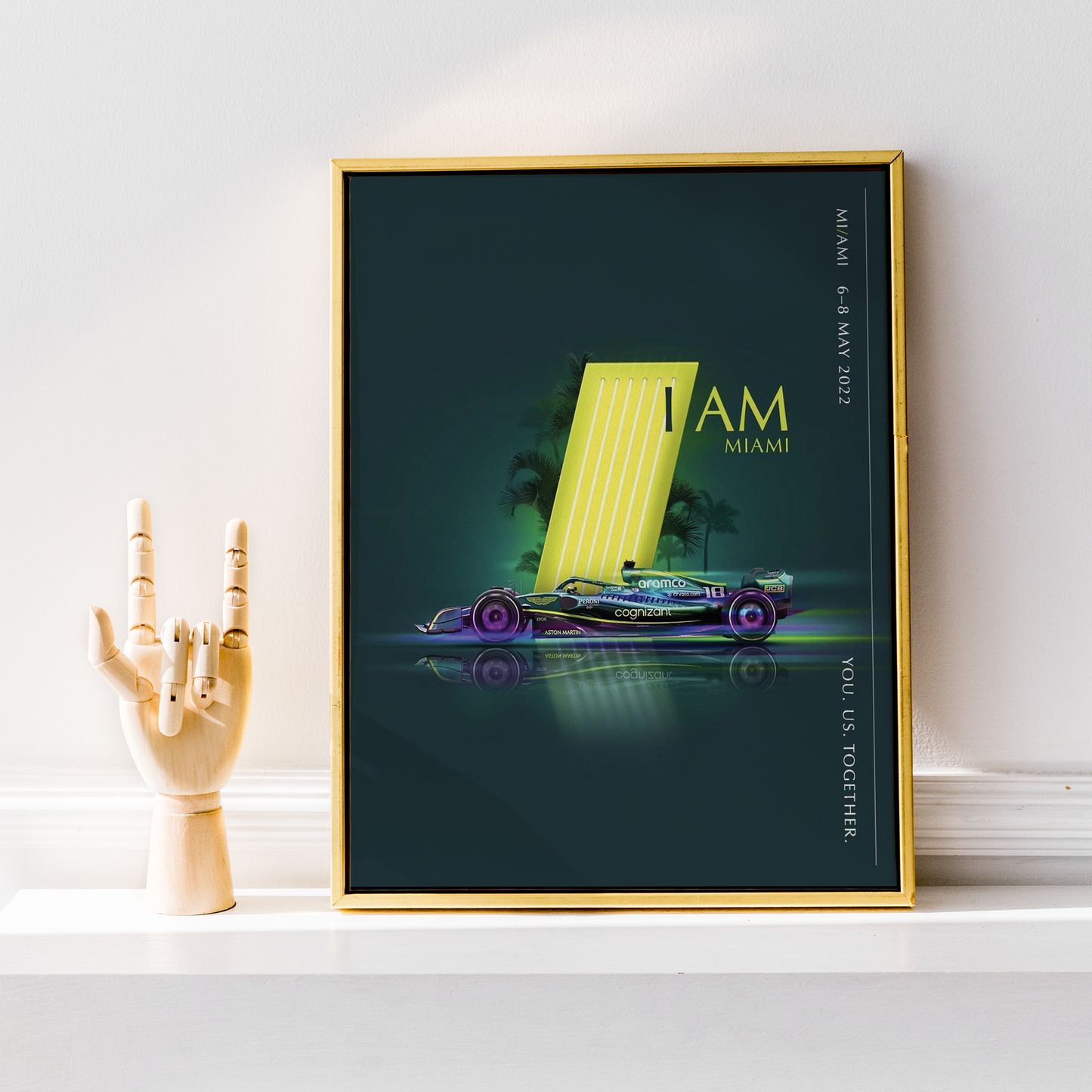 USA 2022 Aston Martin F1 Poster