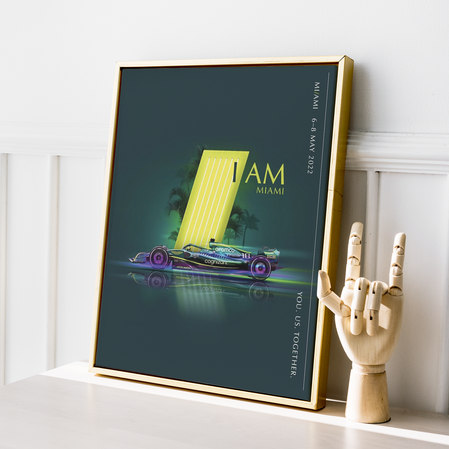 USA 2022 Aston Martin F1 Poster