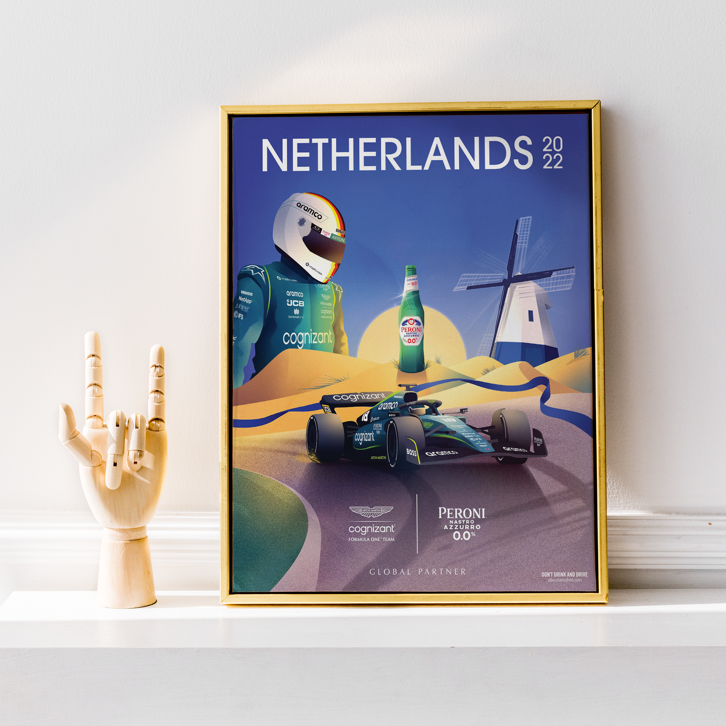 Netherlands 2022 Aston Martin F1 Poster