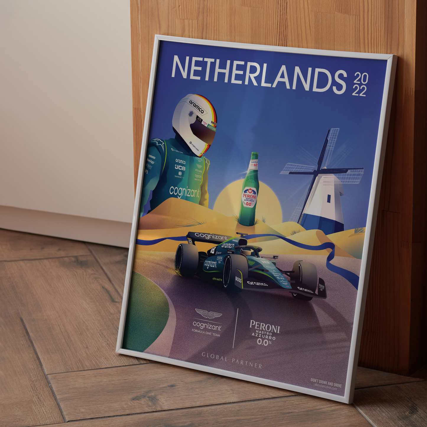 Netherlands 2022 Aston Martin F1 Poster