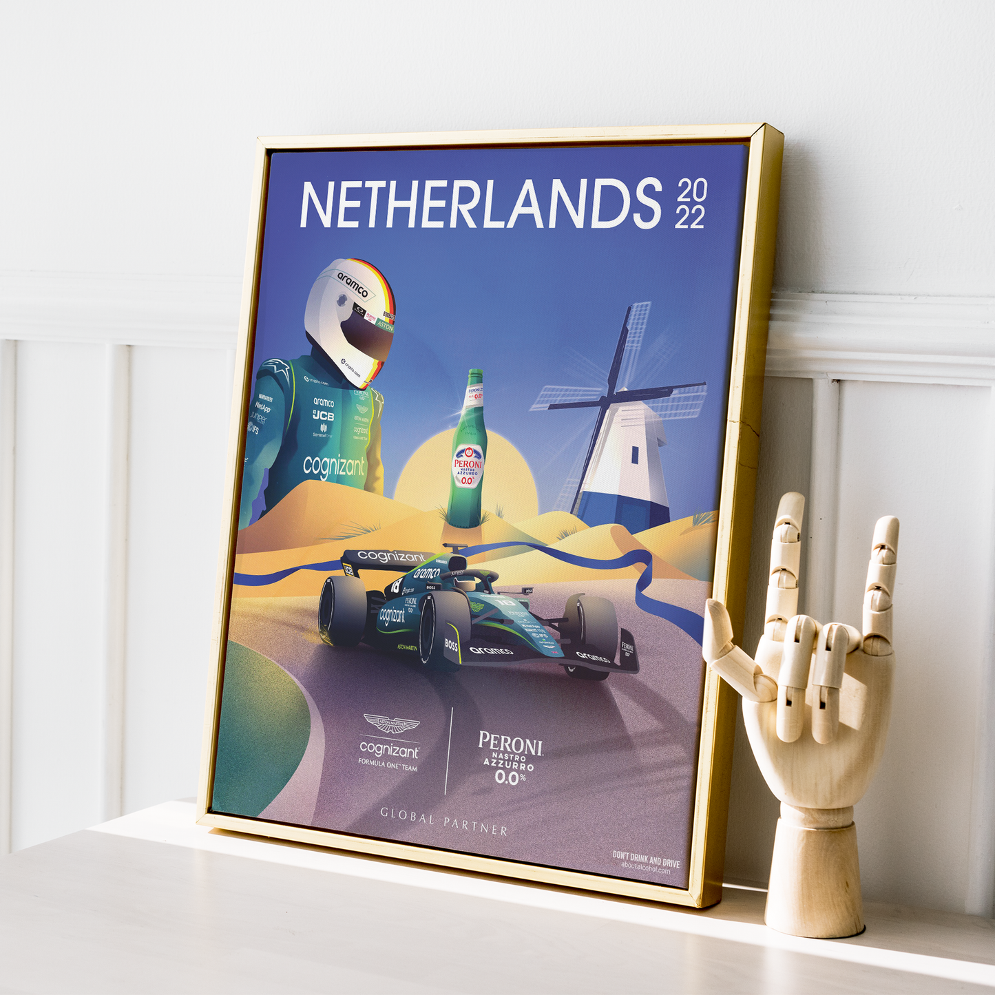 Netherlands 2022 Aston Martin F1 Poster