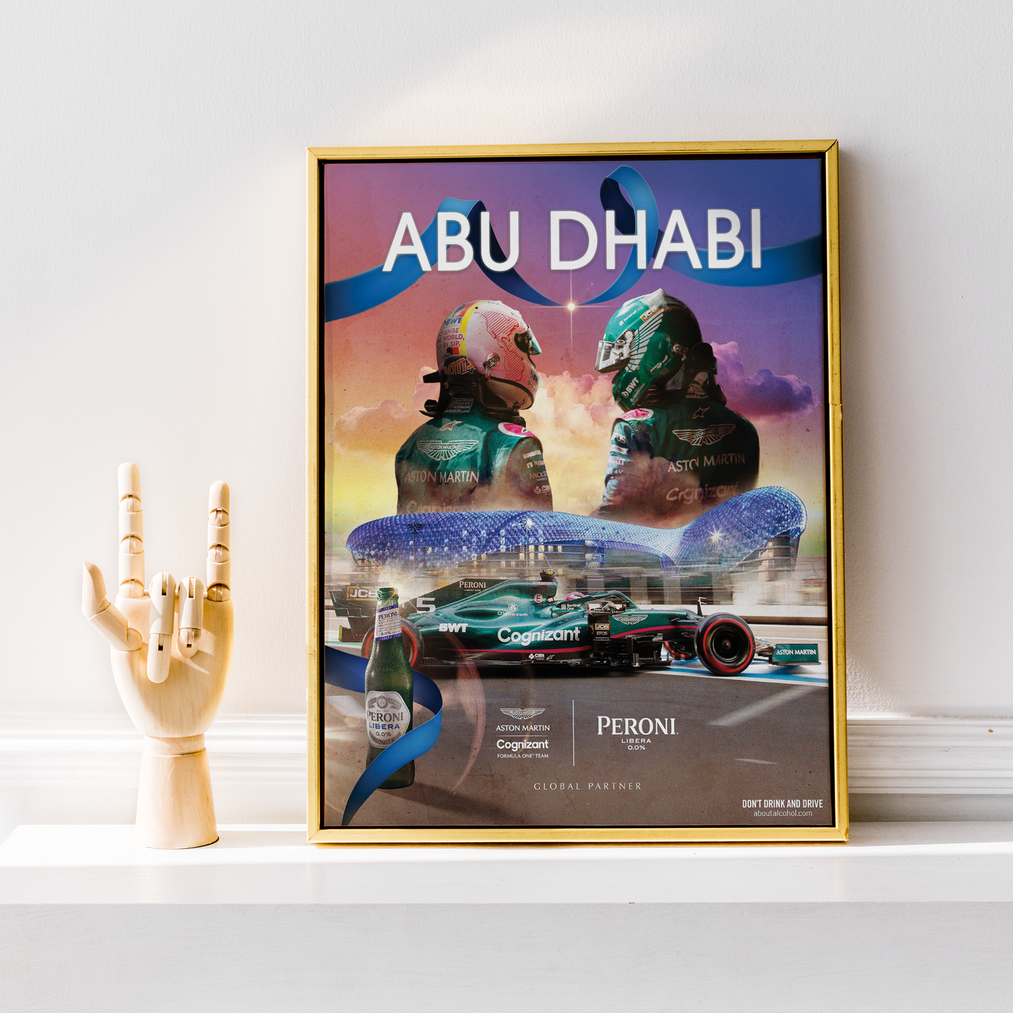 Abu Dhabi 2021 Aston Martin F1 Poster