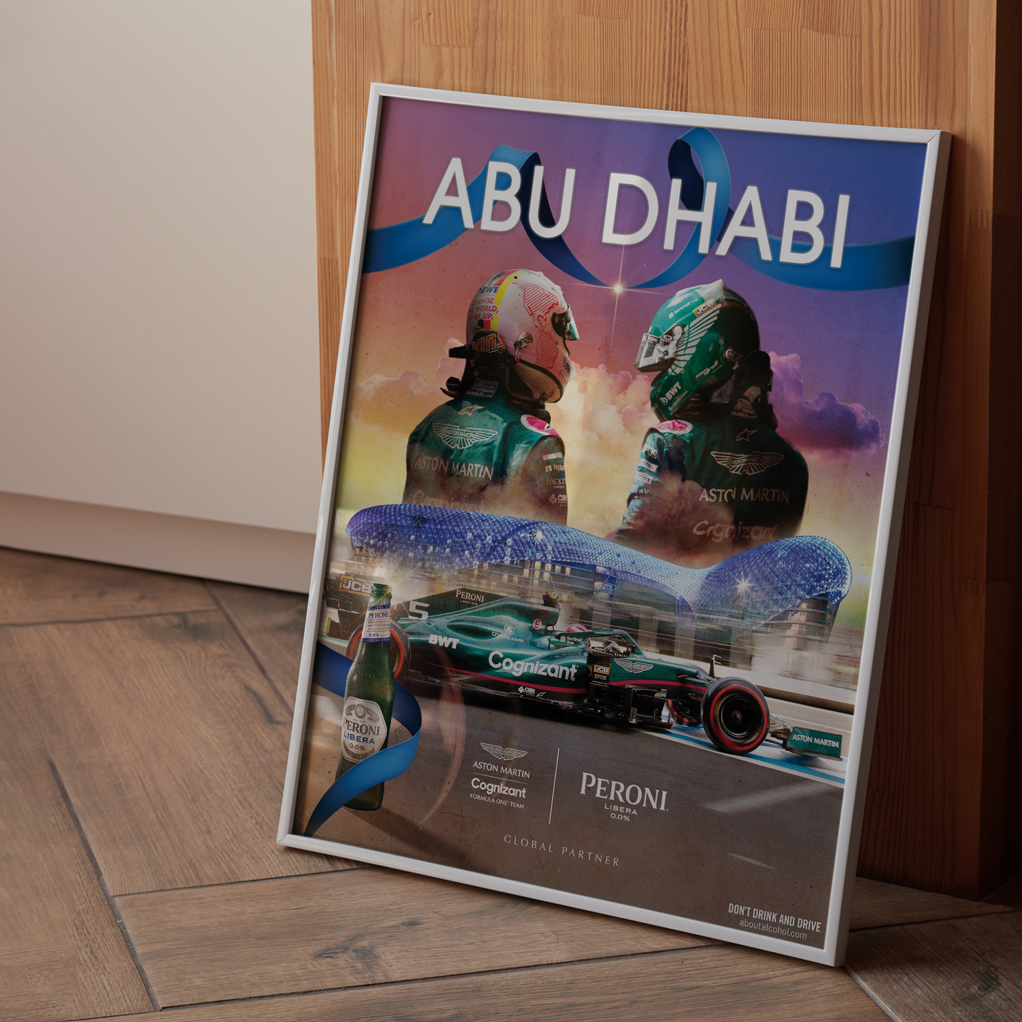 Abu Dhabi 2021 Aston Martin F1 Poster