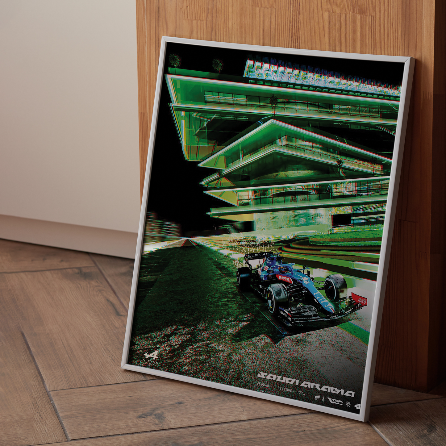 Saudi Arabia 2021 Alpine F1 Poster