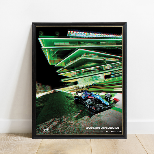 Saudi Arabia 2021 Alpine F1 Poster