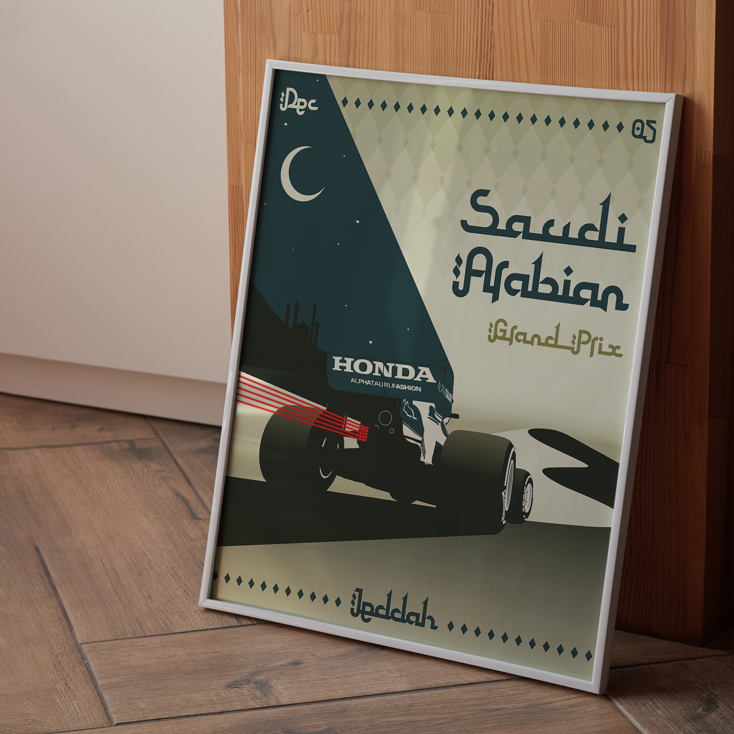 Saudi Arabia 2021 Alpha Tauri F1 Poster