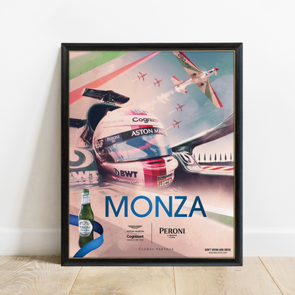 Italy 2021 Aston Martin F1 Poster