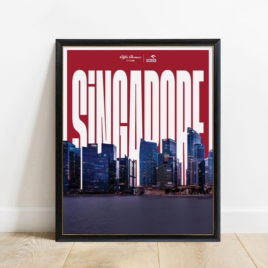 Singapore 2022 Alfa Romeo F1 Poster