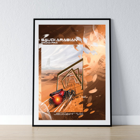 Saudi Arabia 2023 Williams F1 Poster