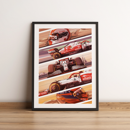Bahrain 2021 Alfa Romeo F1 Poster image 2